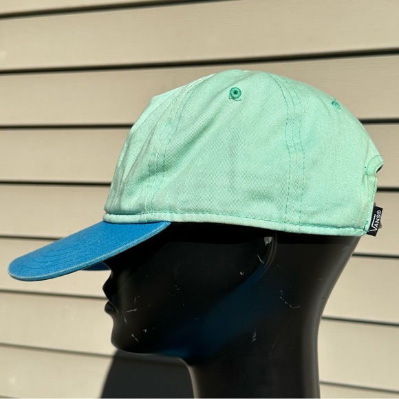 Vans Blue adjustable hat light blue baseball cap with palm trees - Picture 2 of 5